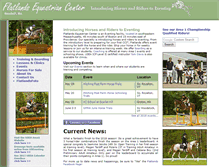 Tablet Screenshot of flatlands-equestrian.com